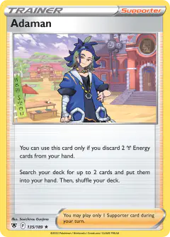Adaman Rare Holo card from Astral Radiance