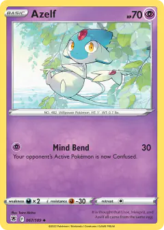 Azelf Uncommon card from Astral Radiance