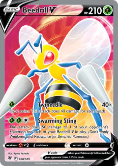 Beedrill V Rare Ultra card from Astral Radiance