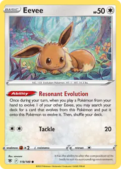 Eevee Common card from Astral Radiance