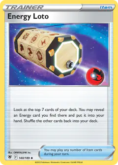Energy Loto Uncommon card from Astral Radiance