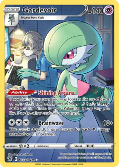 Gardevoir Trainer Gallery Rare Holo card from Astral Radiance