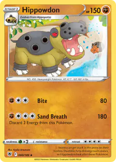 Hippowdon Uncommon card from Astral Radiance
