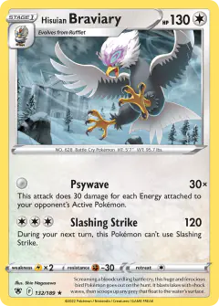 Hisuian Braviary Rare card from Astral Radiance