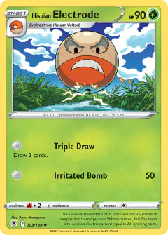Hisuian Electrode Uncommon card from Astral Radiance