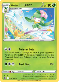 Hisuian Lilligant Rare Holo card from Astral Radiance