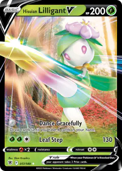 Hisuian Lilligant V Rare Holo V card from Astral Radiance