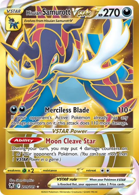 Hisuian Samurott VSTAR Rare Secret