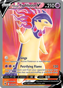 Hisuian Typhlosion V Rare Ultra card from Astral Radiance