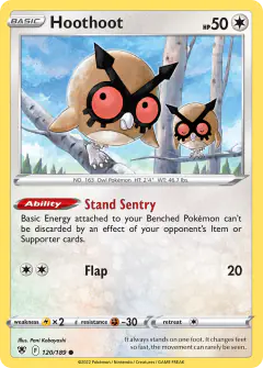 Hoothoot Common card from Astral Radiance