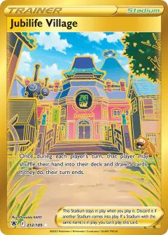 Jubilife Village Rare Secret card from Astral Radiance