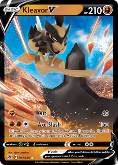 Kleavor V Rare Holo V card from Astral Radiance