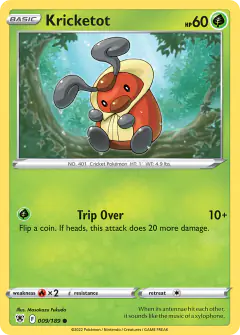 Kricketot Common card from Astral Radiance