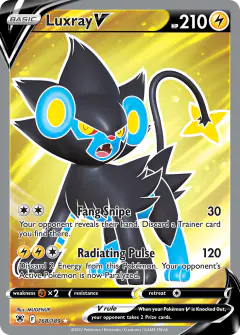 Luxray V Rare Ultra card from Astral Radiance