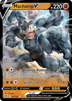 Machamp V Rare Holo V card from Astral Radiance