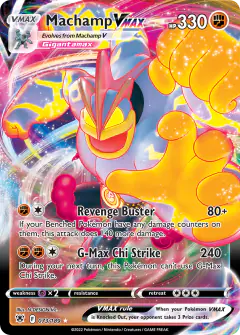 Machamp VMAX Rare Holo VMAX card from Astral Radiance