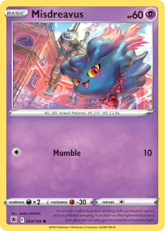 Misdreavus Common card from Astral Radiance