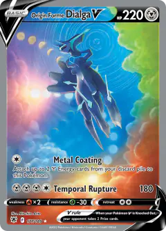 Origin Forme Dialga V Rare Ultra card from Astral Radiance