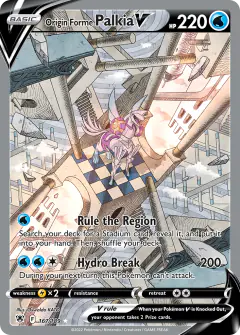 Origin Forme Palkia V Rare Ultra card from Astral Radiance