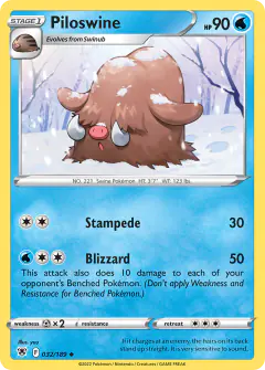 Piloswine Uncommon card from Astral Radiance