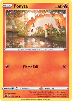 Ponyta Common card from Astral Radiance