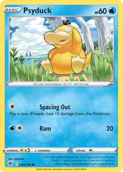 Psyduck Common card from Astral Radiance