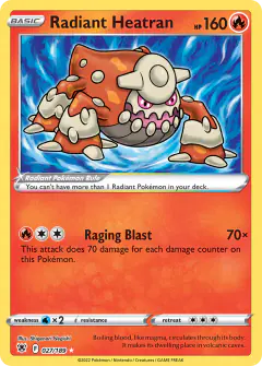 Radiant Heatran Radiant Rare card from Astral Radiance