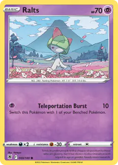 Ralts Common card from Astral Radiance