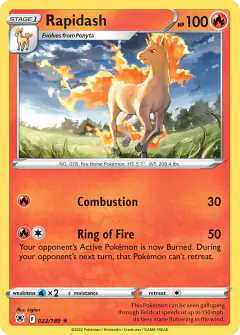 Rapidash Rare card from Astral Radiance