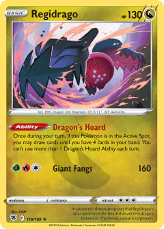 Regidrago Rare card from Astral Radiance