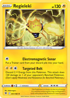 Regieleki Rare card from Astral Radiance