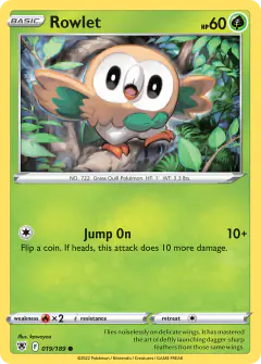 Rowlet Common card from Astral Radiance