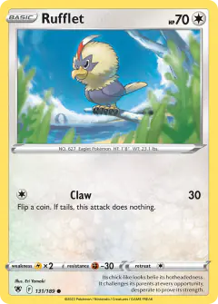 Rufflet Common card from Astral Radiance