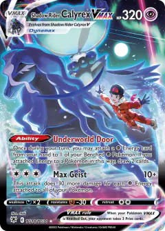 Shadow Rider Calyrex VMAX Rare Holo VMAX card from Astral Radiance