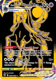 Shadow Rider Calyrex VMAX Rare Secret card from Astral Radiance