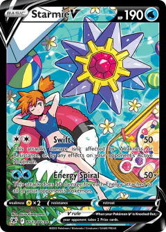Starmie V Rare Holo V card from Astral Radiance