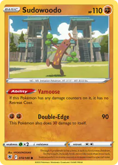 Sudowoodo Common card from Astral Radiance