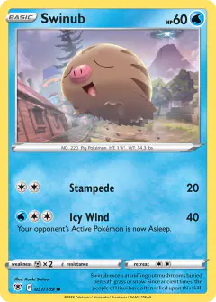 Swinub Common card from Astral Radiance