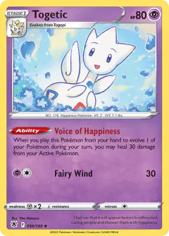 Togetic Uncommon card from Astral Radiance