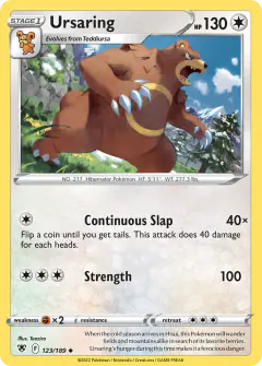 Ursaring Uncommon card from Astral Radiance