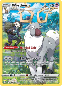 Wyrdeer Trainer Gallery Rare Holo card from Astral Radiance