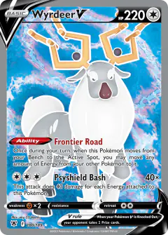 Wyrdeer V Rare Ultra card from Astral Radiance