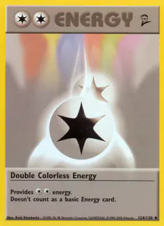 Double Colorless Energy Uncommon card from Base Set 2
