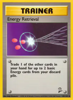 Energy Retrieval Uncommon card from Base Set 2