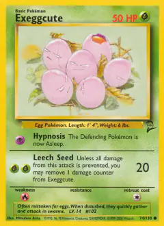 Exeggcute Common card from Base Set 2