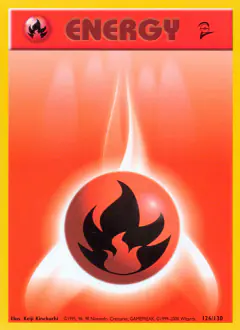 Fire Energy Common card from Base Set 2