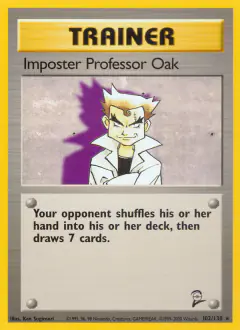 Imposter Professor Oak Rare card from Base Set 2