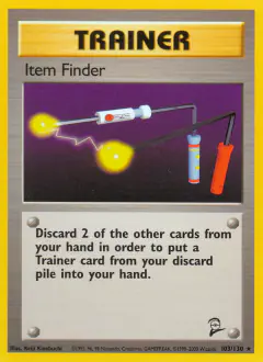 Item Finder Rare card from Base Set 2