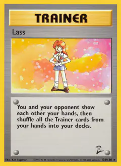 Lass Rare card from Base Set 2