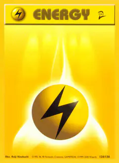 Lightning Energy Common card from Base Set 2